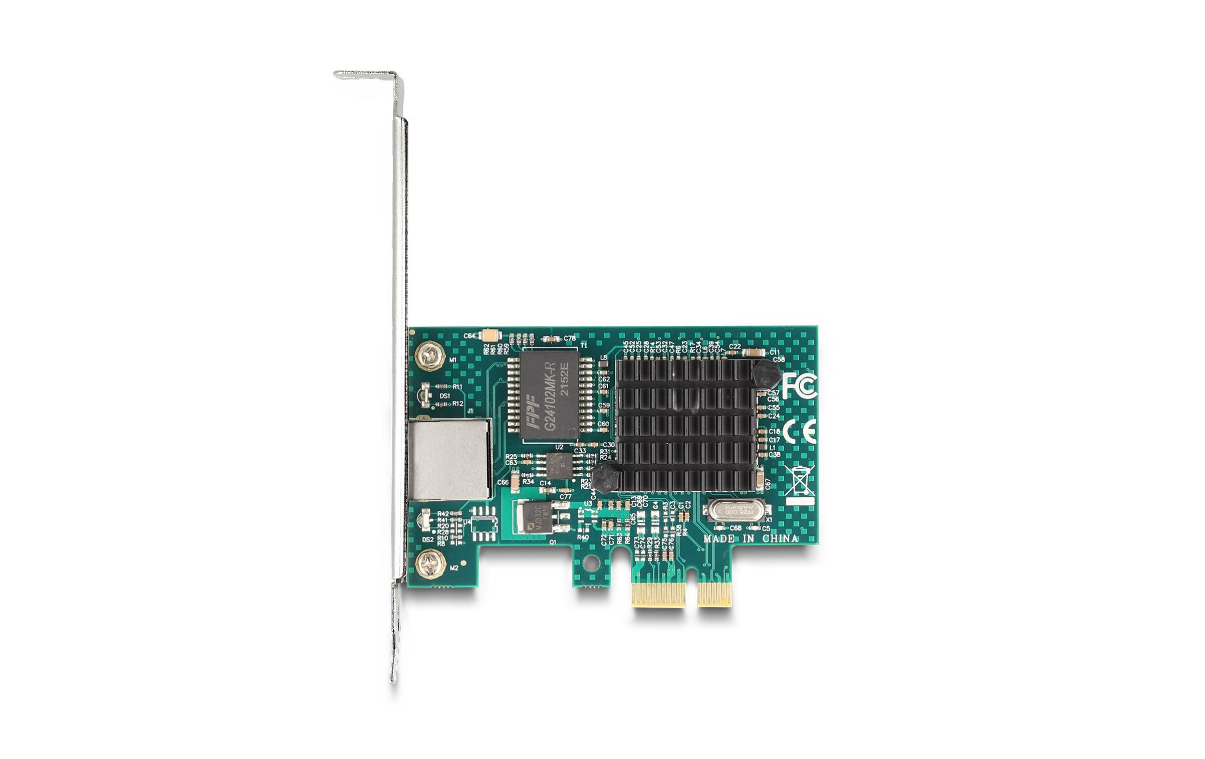 Netzwerkkarte 1x RJ45 Gigabit, PCI-Express x1Delock PCI Express x1 Karte zu 1 x RJ45 Gigabit LAN BCM