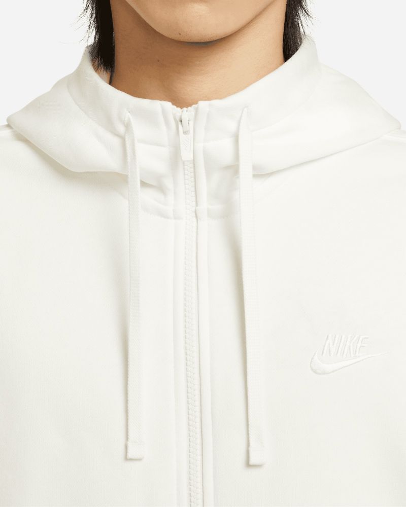 Sweat à capuche Nike Sportswear Club Fleece Blanc pour homme