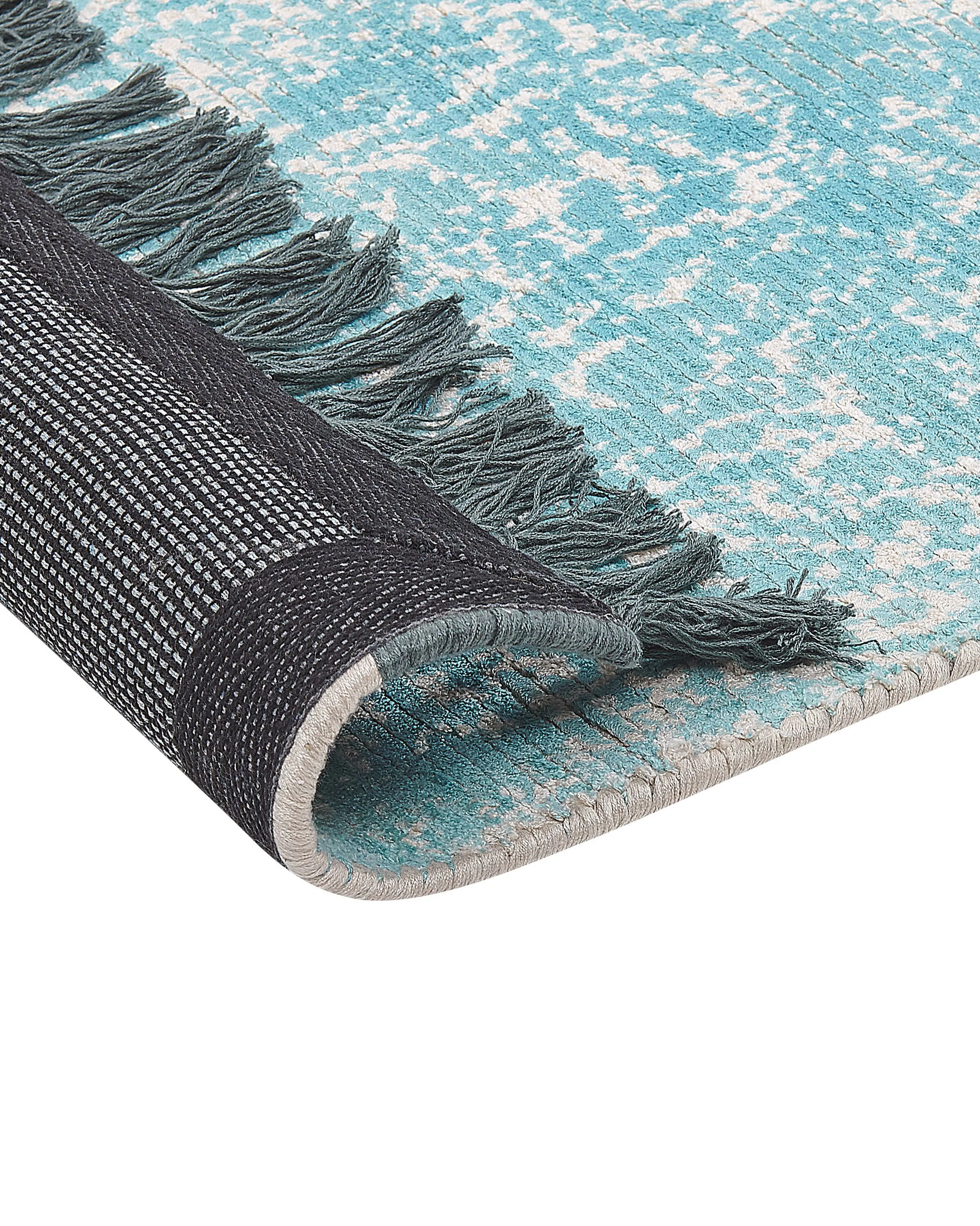 Vloerkleed AKARSU Blauw 160 x 230 cm Viscose