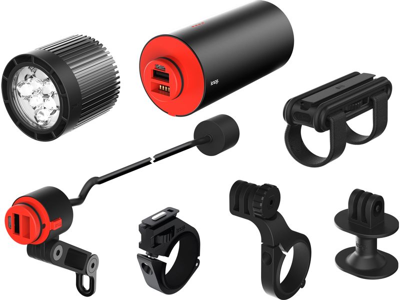 knog. Velolampe PWR MTB 2000 Set Schwarz Fahrrad-Frontlicht