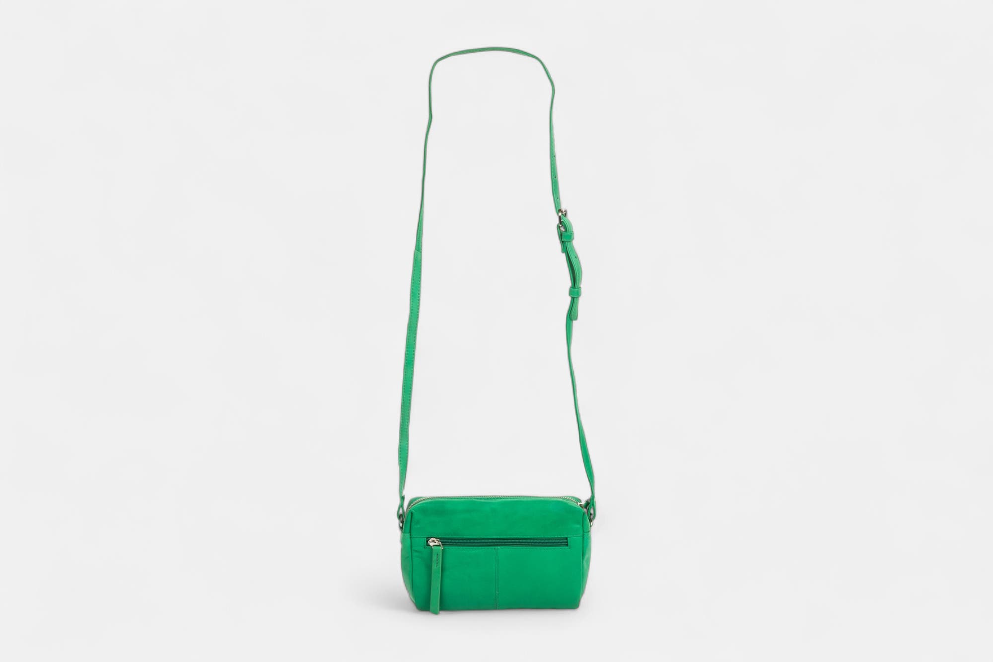 Sac bandoulière en cuir vert