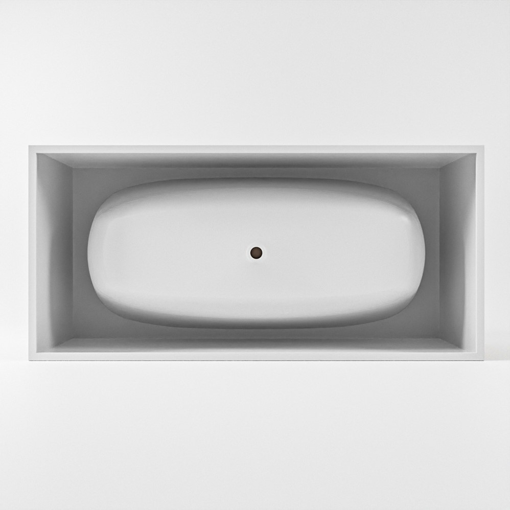 Mondiaz Freeze vrijstaand bad 180x85cm kleur smoke