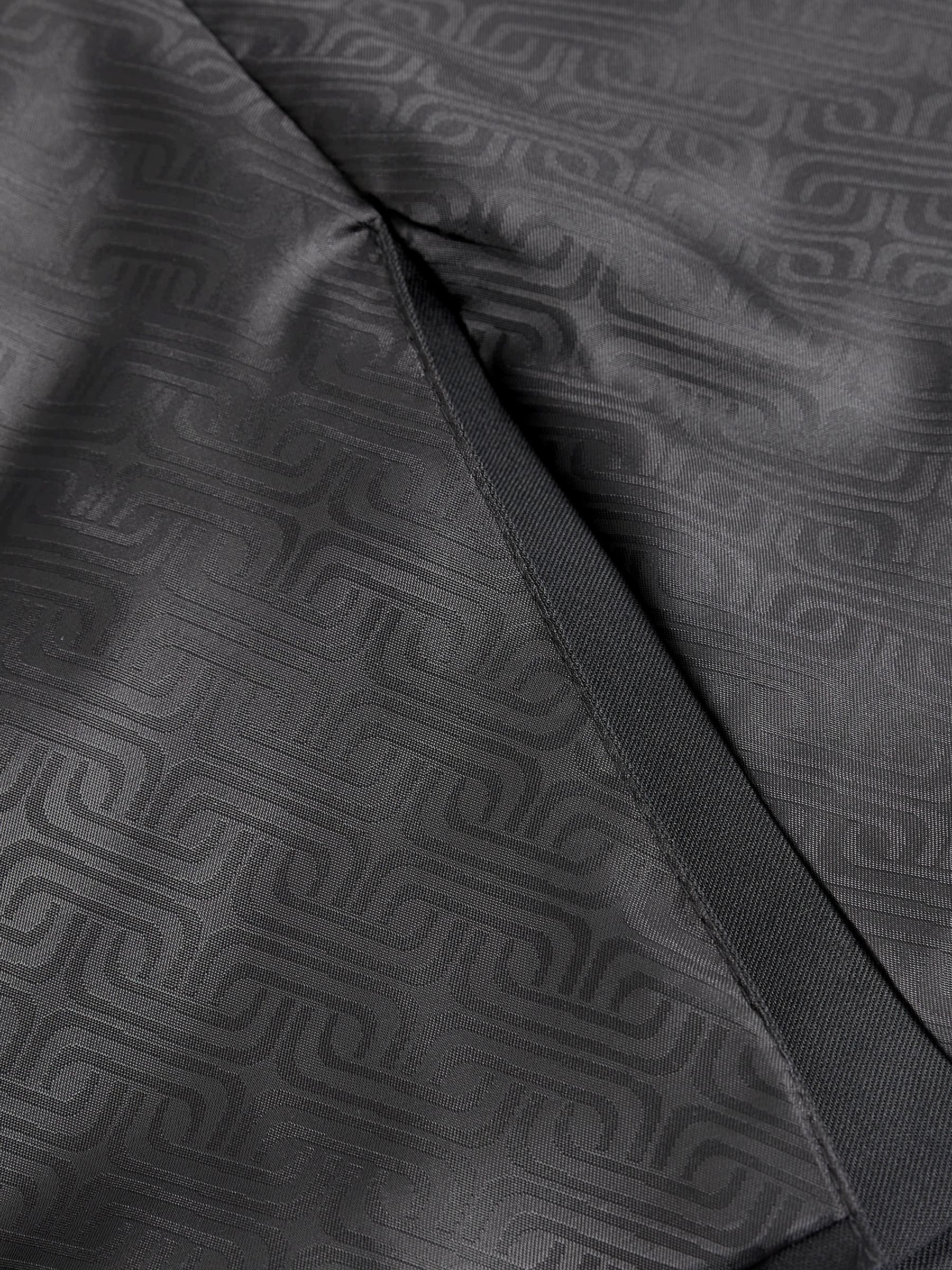 Zwart - Glanzend tailored fit smokingcolbert van wolmix