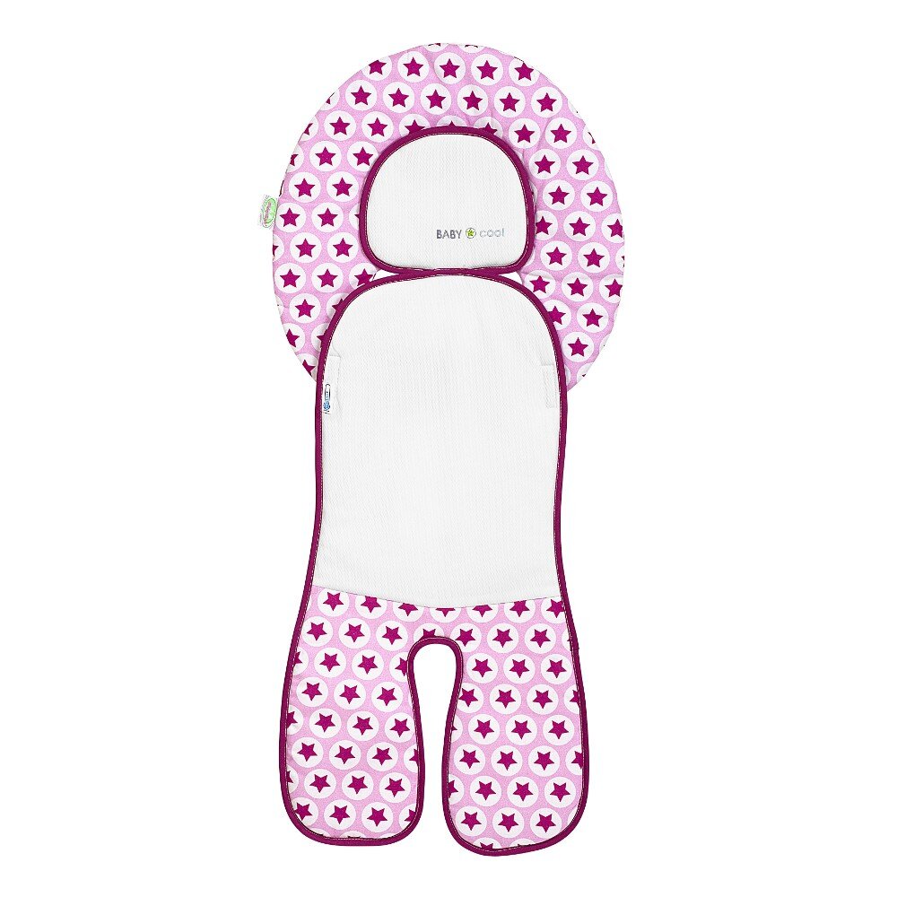Odenwälder BabyNest Odenwälder 10118-1268 Babycool Autositz-Auflage Hip-Hop pink