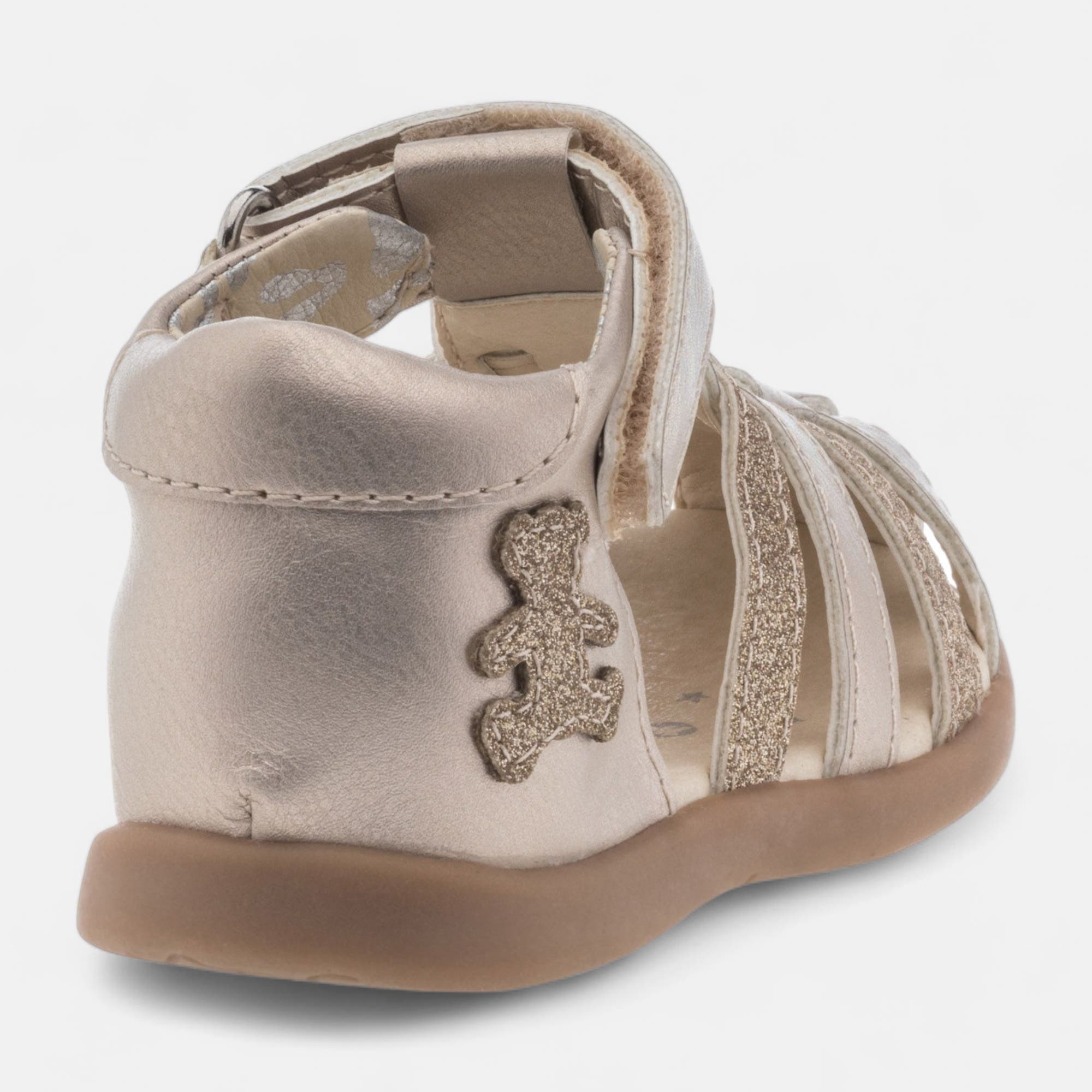 Nu-pieds Bébé fille or