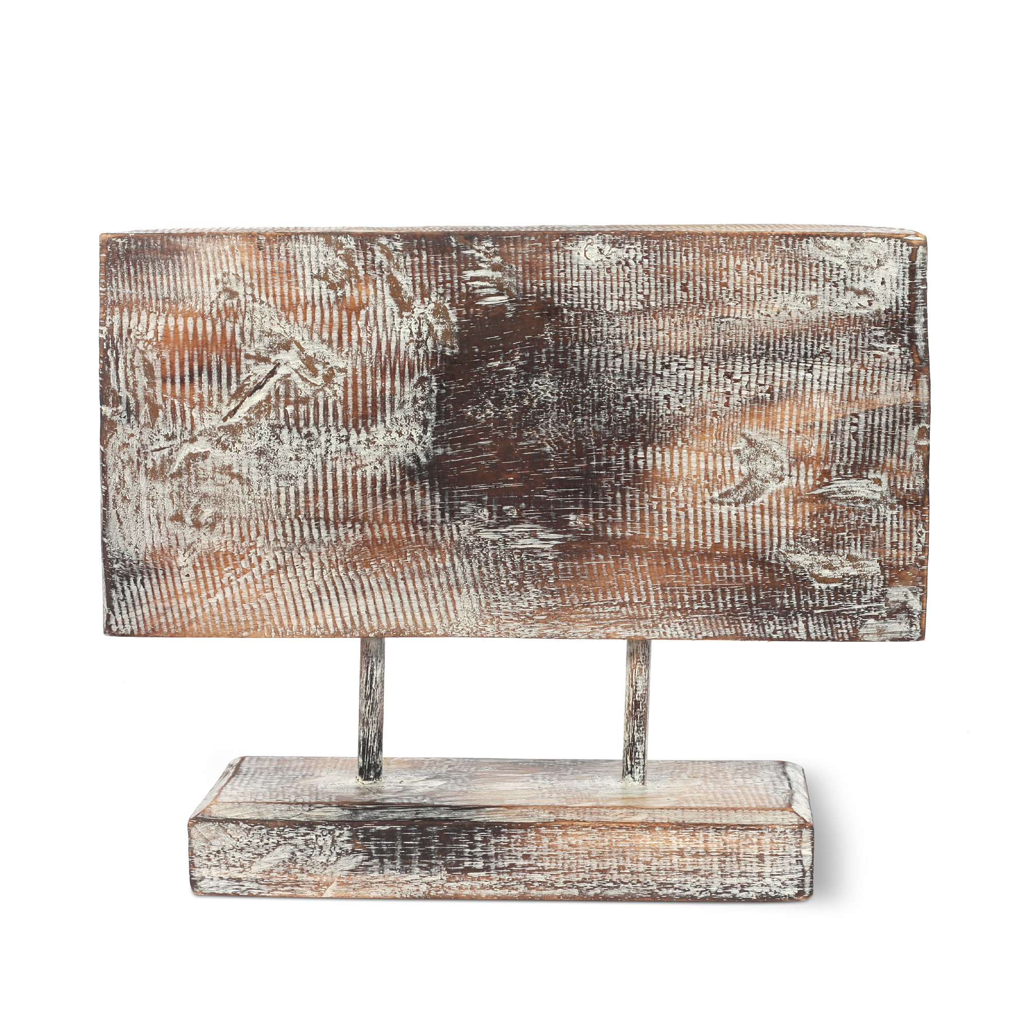 Buddha-Panel 'schlafende Augen', whitewashed, B 40 cm, H 32 cm, L 10 cm von fischer's lagerhaus