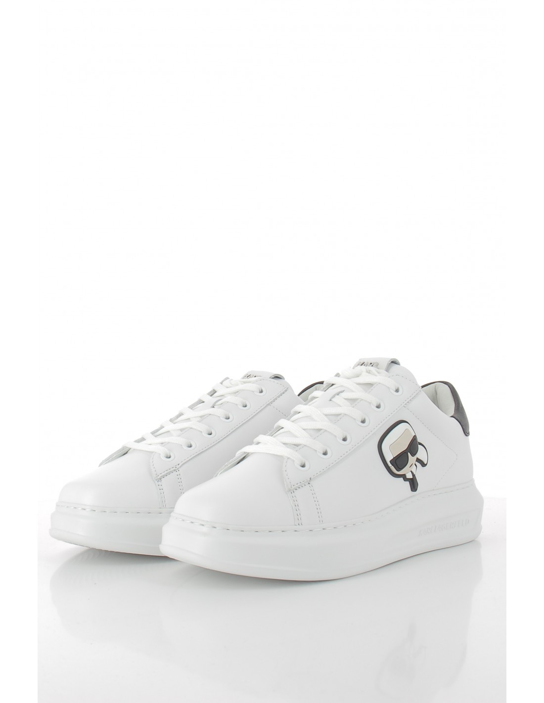 karl lagerfeld baskets de ville homme kapri mens karl ikonic 3d lace cuir blanc