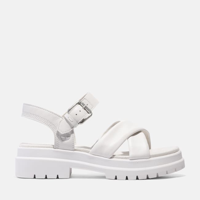 Sandalo a Listini Incrociati London Vibe da                Donna in bianco