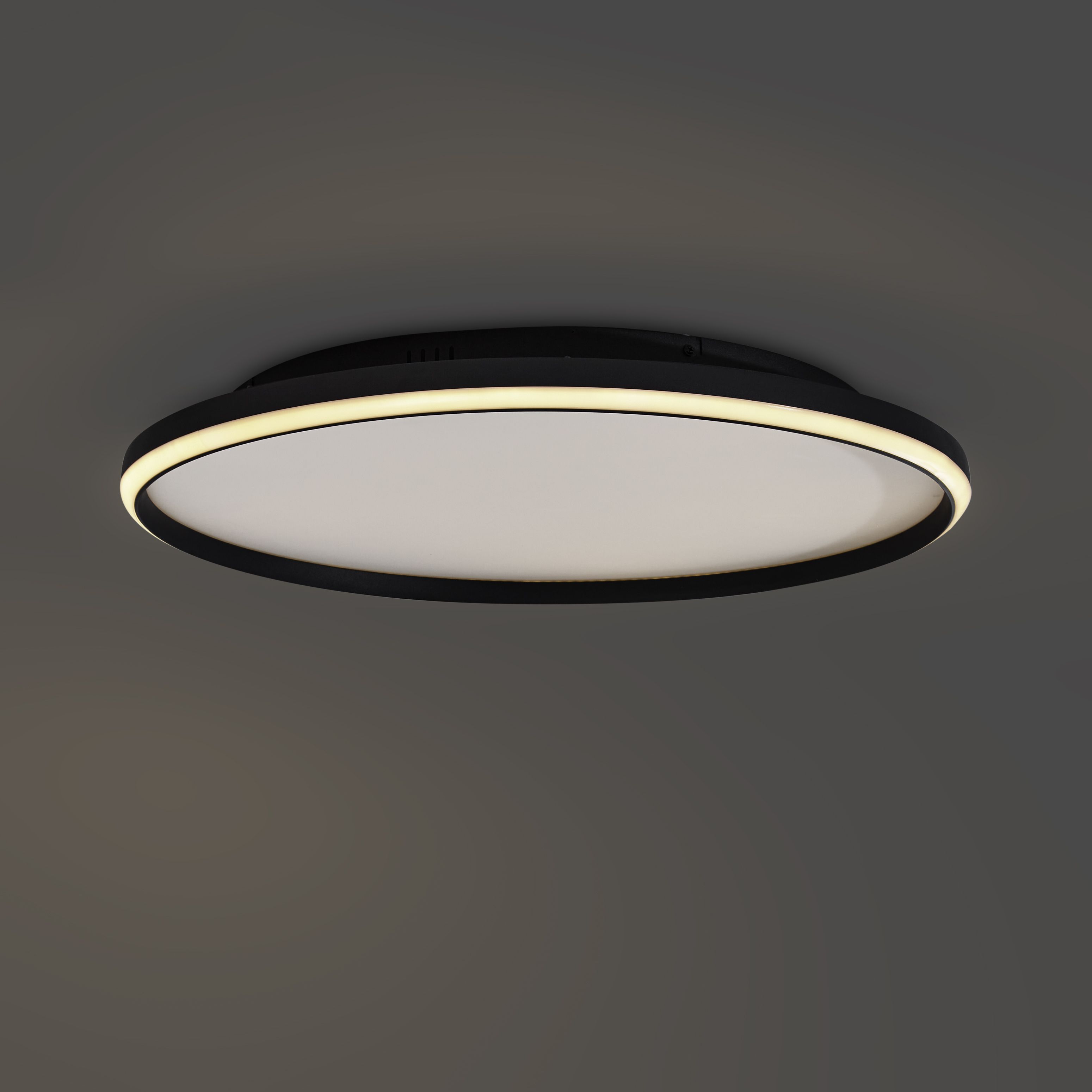 Design plafondlamp zwart met wit incl. LED 3-staps dimbaar - Xavi