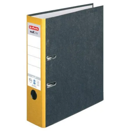 Herlitz Ordner maX.file nature A4 8cm gelb