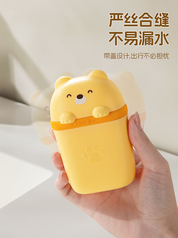 Yulu - Reisdier Plastic Zeepdoos / Set