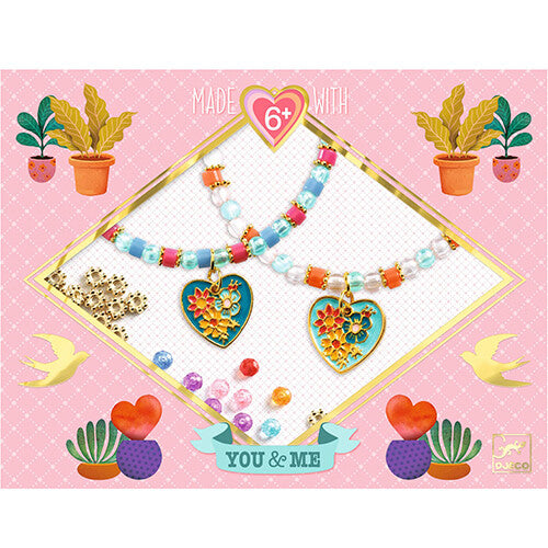 Djeco armbandjes maken me & you - heart threading