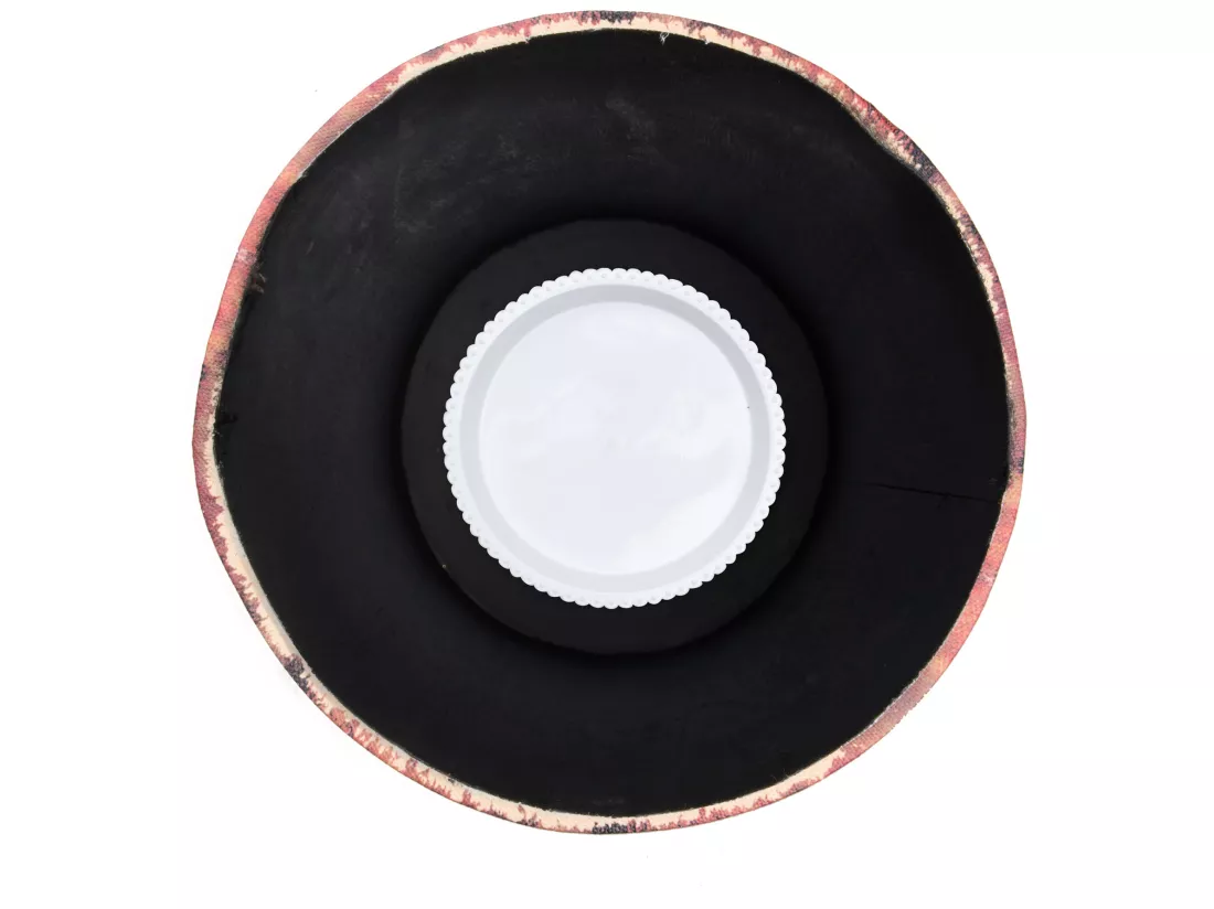 Porte- Parapluies Canvas Ronde Beige Rangement 49x20x20