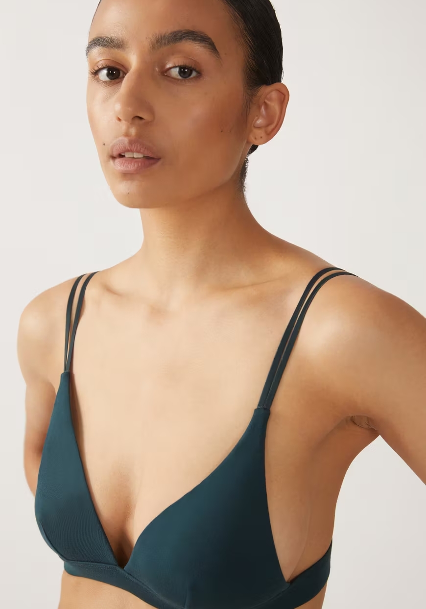 Armedangels Bralette Osilaa Teal Stone