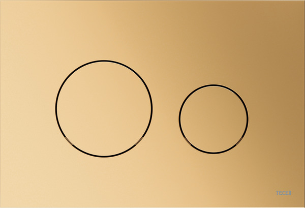 TECE Loop drukplaat metallic messing
