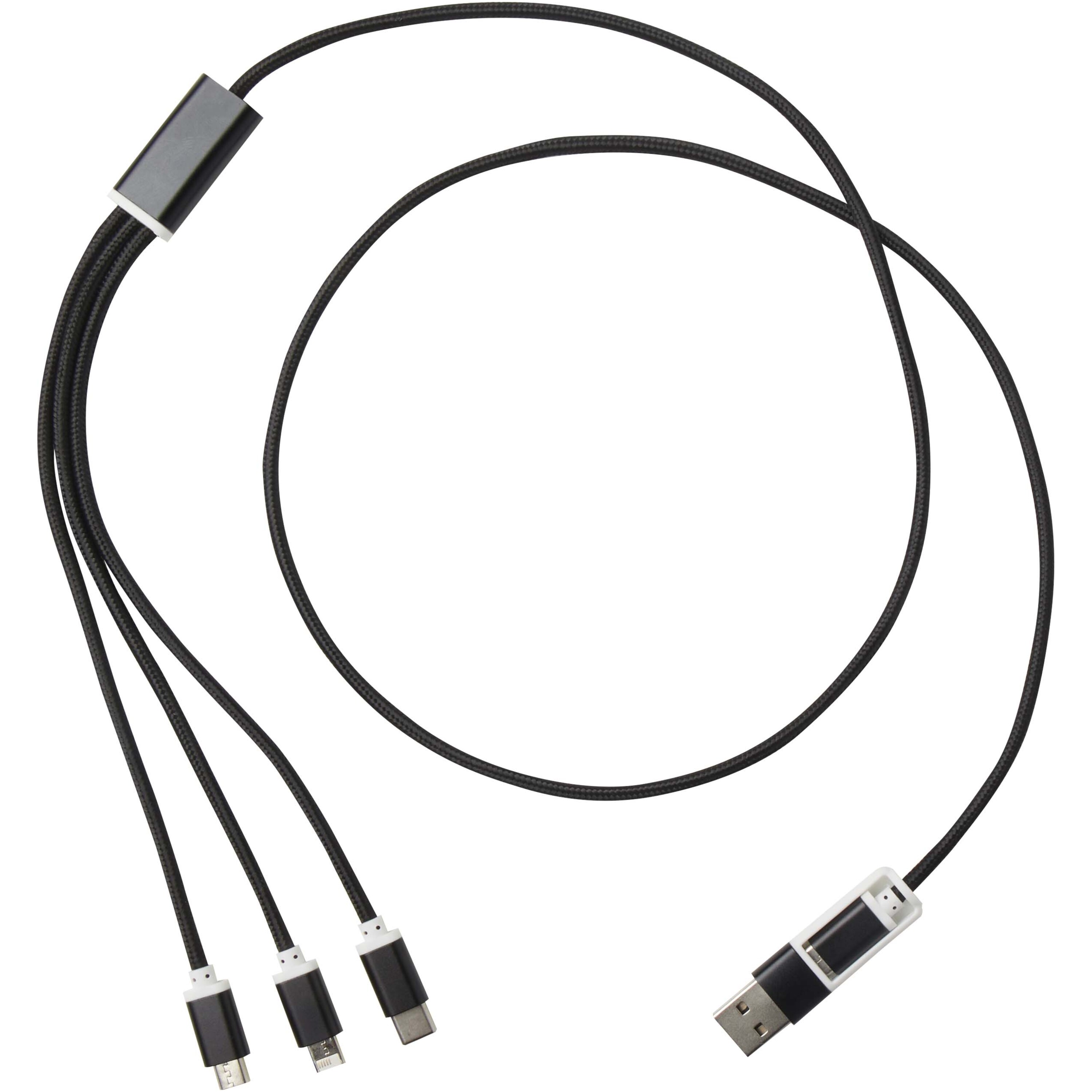 PF Concept 124386 - Câble de charge 5-1 Versatile en aluminium recyclé