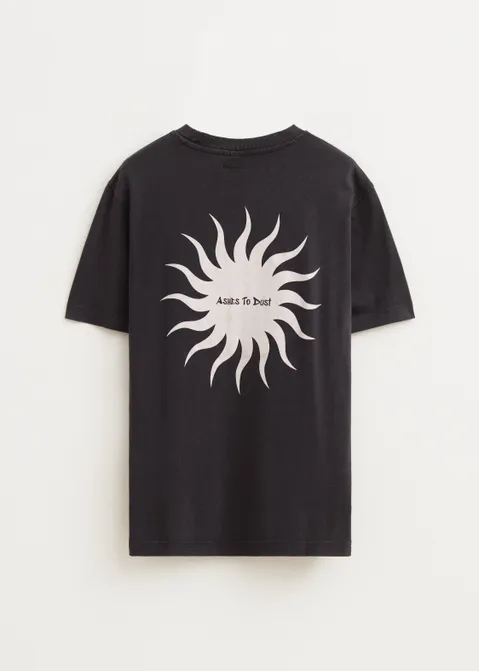 T-shirt met print zon antraciet (ACIDWAS)