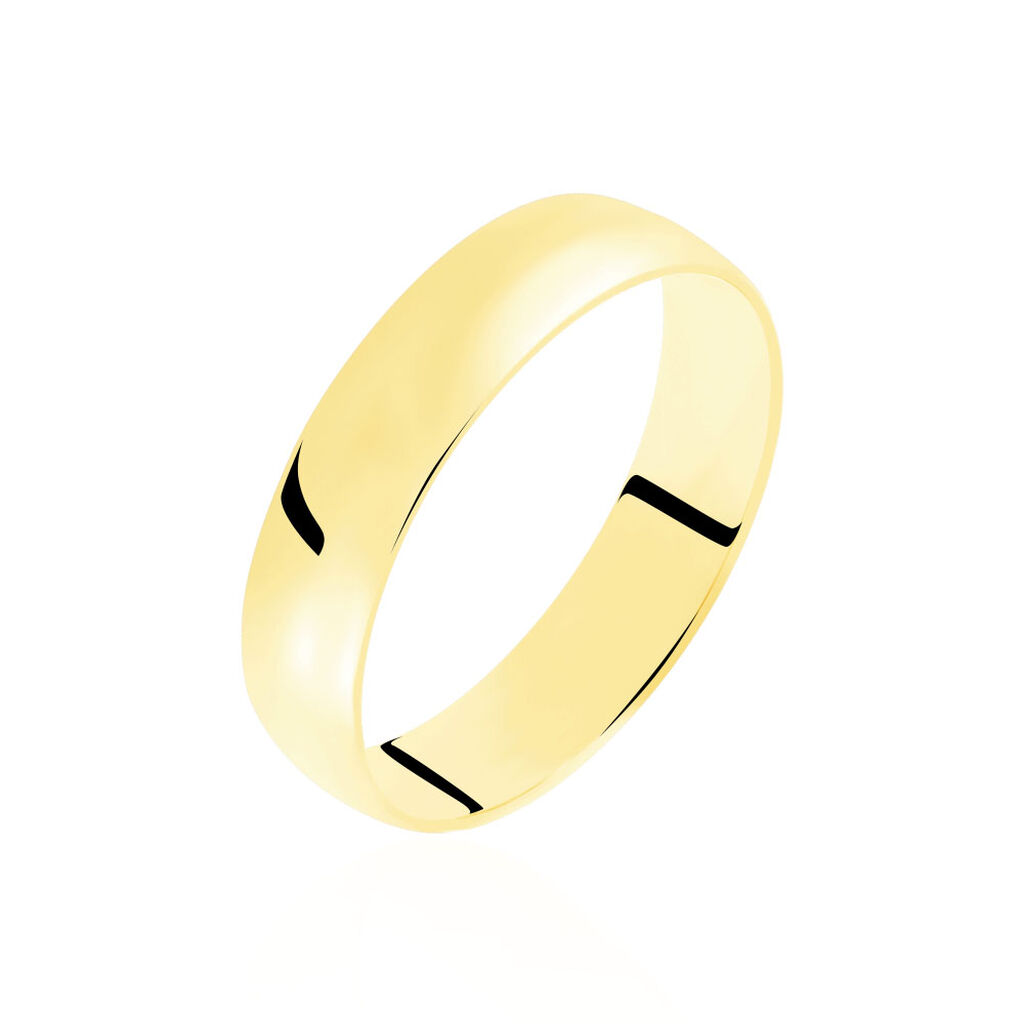 Alliance Demi Jonc Classique Or Jaune