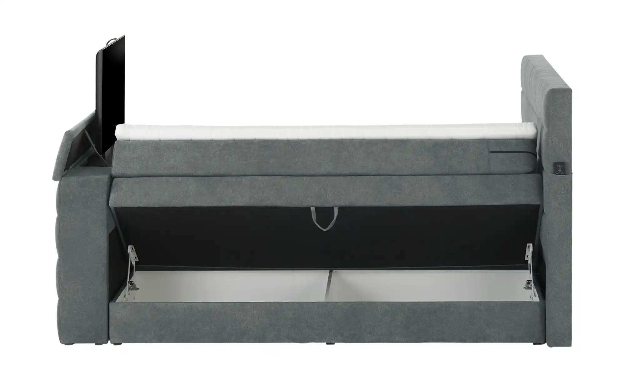uno TV-Boxspringbett mit motorischer TV-Halterung Dillon