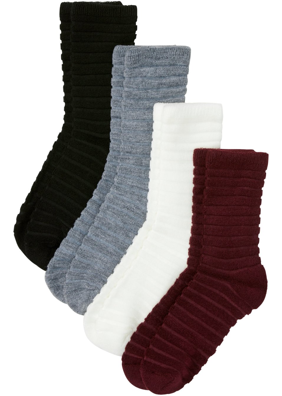 Lot de 4 paires de chaussettes thermo douillettes