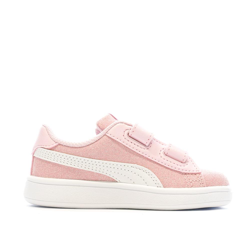 Puma Baskets Roses à paillette Fille Puma Smash Glitz Glam
