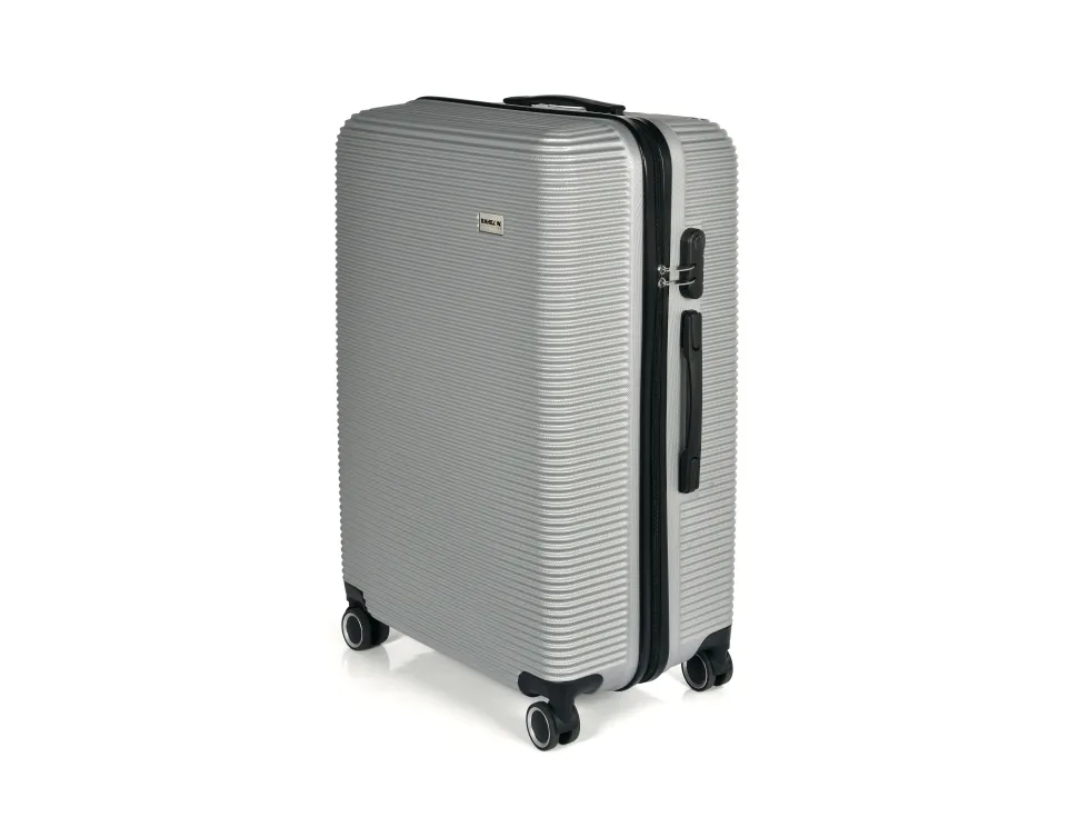 Kuffertsæt RW Classic sølv 20”/24”/28” 70% genanvendt ABS plastik med TSA-lås