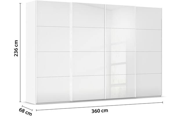 Kledingkast Finca Glans Glas