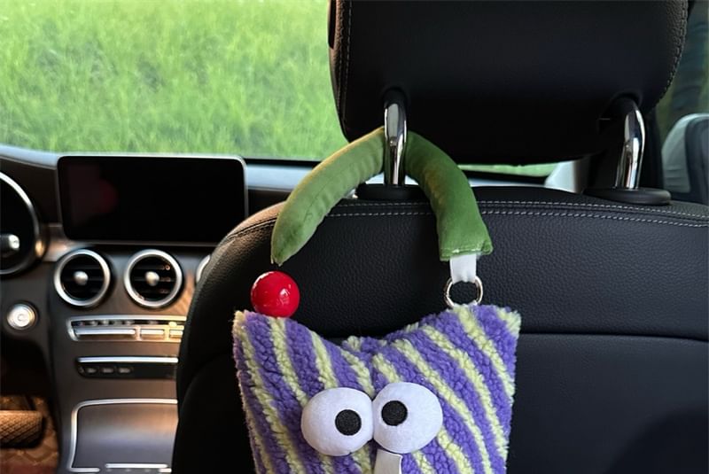 Olsin - Gestreepte Cartoon Chenille Auto Hangende Tissuehoes