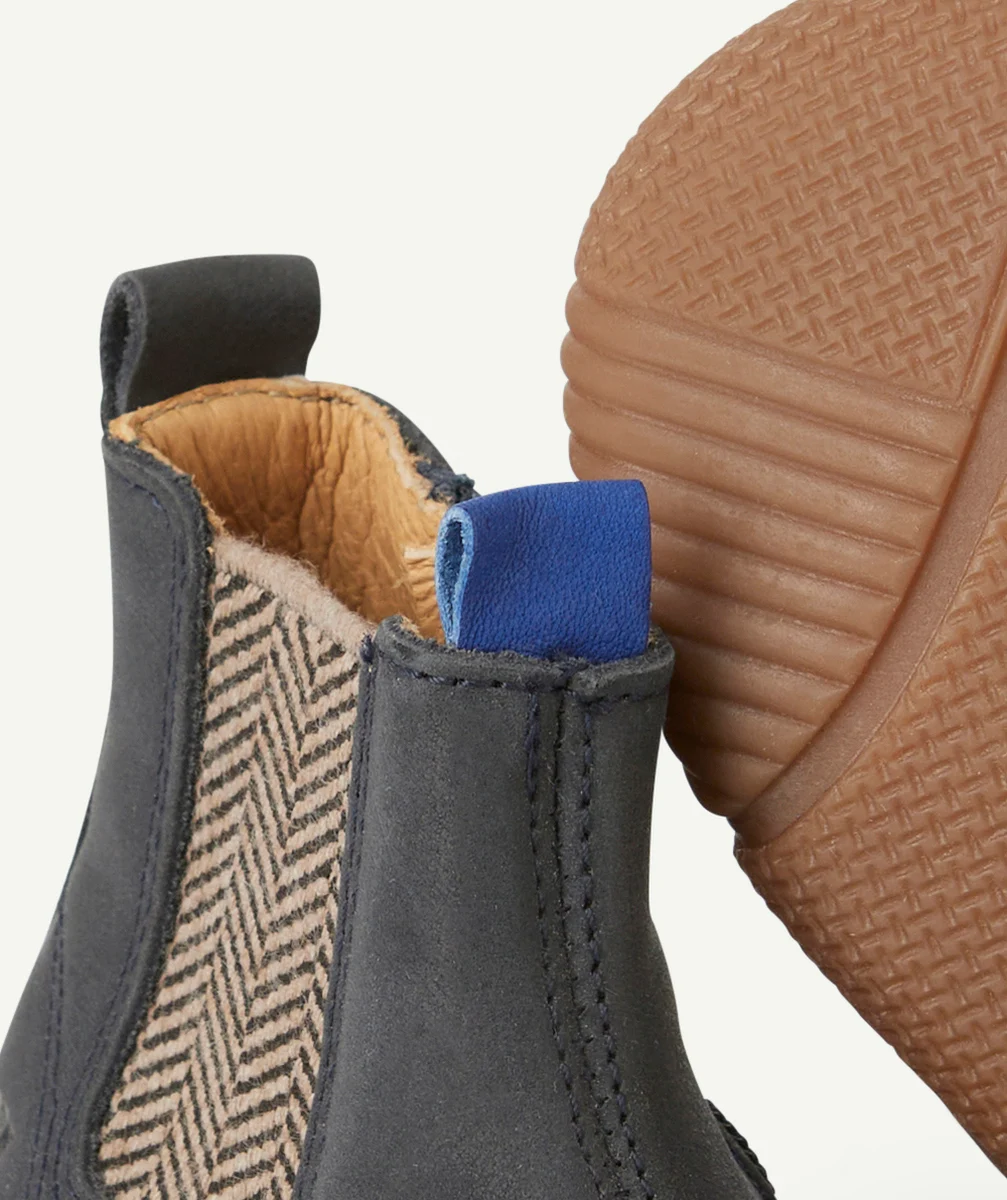 BOPYBOTTINES JAKAR ÉLASTIQUE BLEU MARINE BÉBÉ GARÇON
