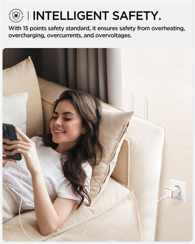 (30W) USB C Essential Ladegerät Netzteil Power Delivery (ACH08449) - Weiss