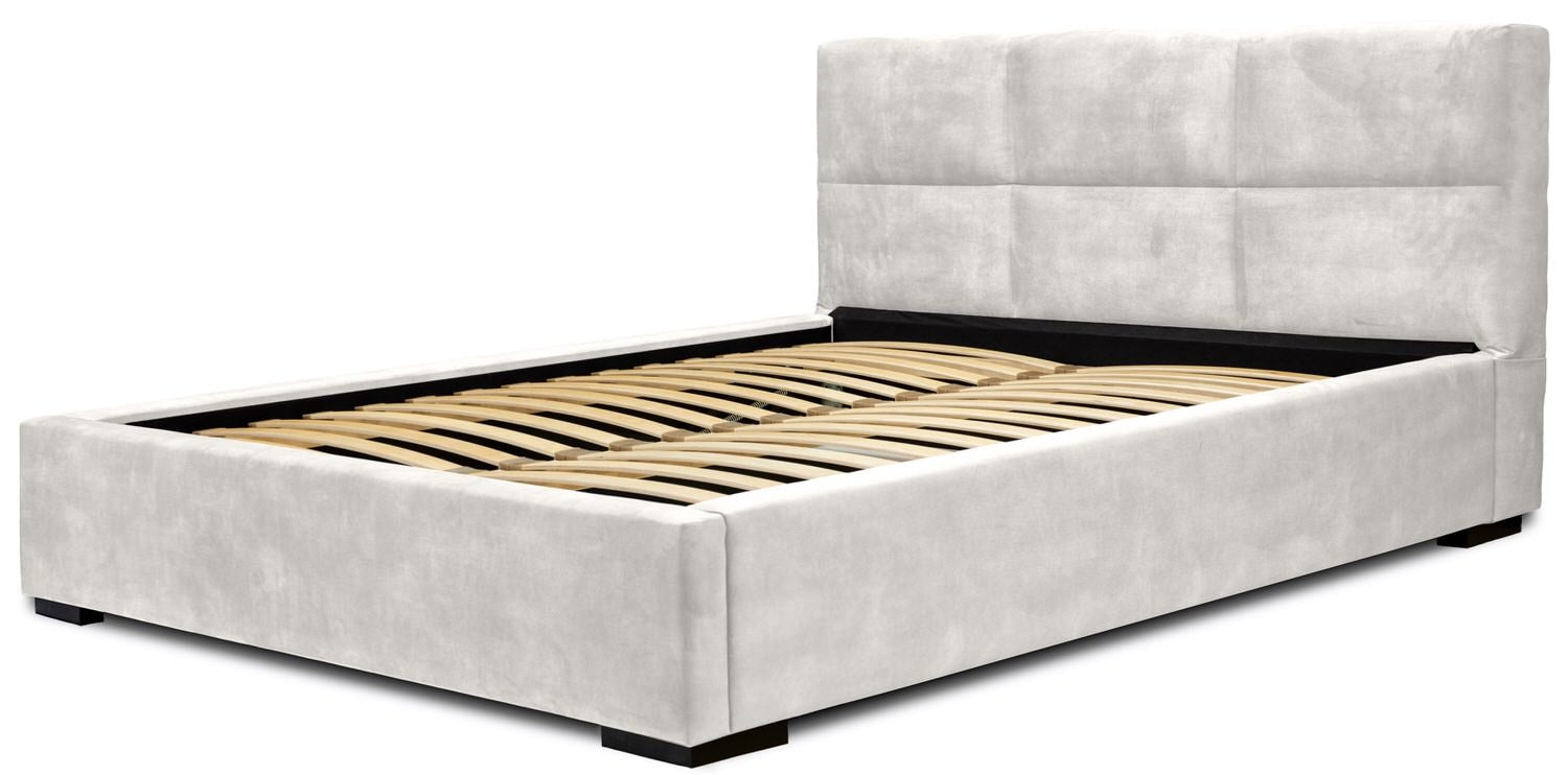 Trae Mobler Porto 140 x 200 cm Gestoffeerd Bed Pearl