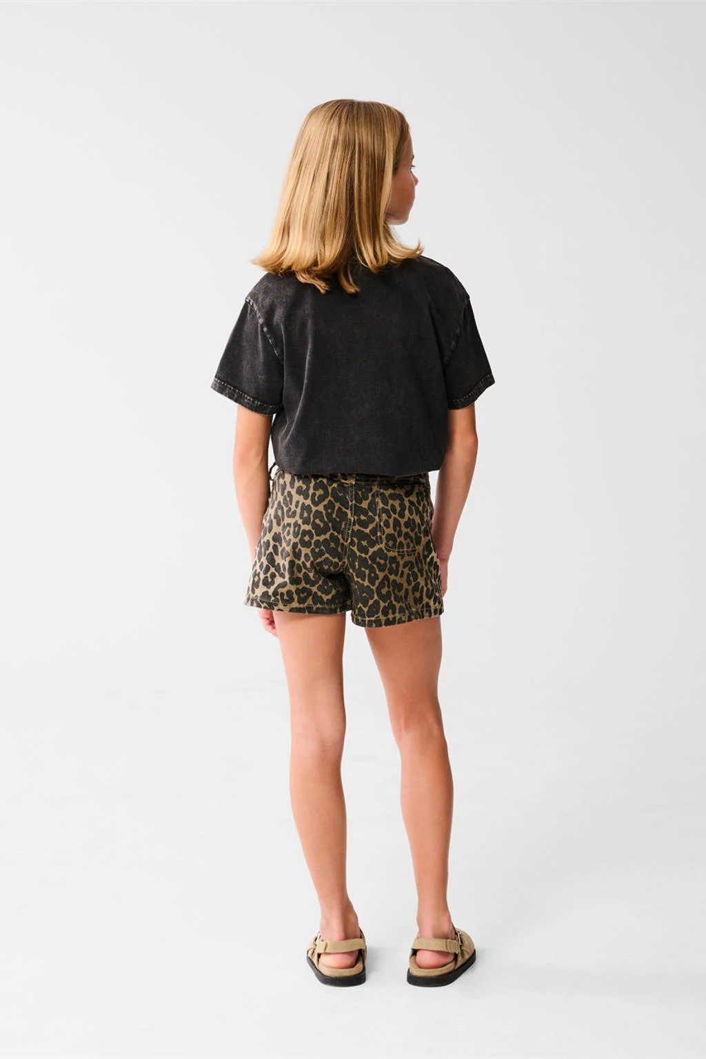 Shoeby denim skort bruin
