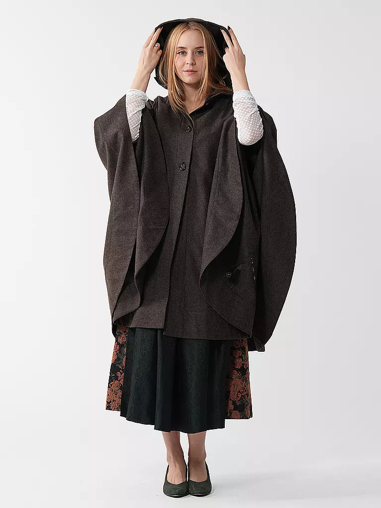 LENA HOSCHEK Cape - Poncho CLARA braun