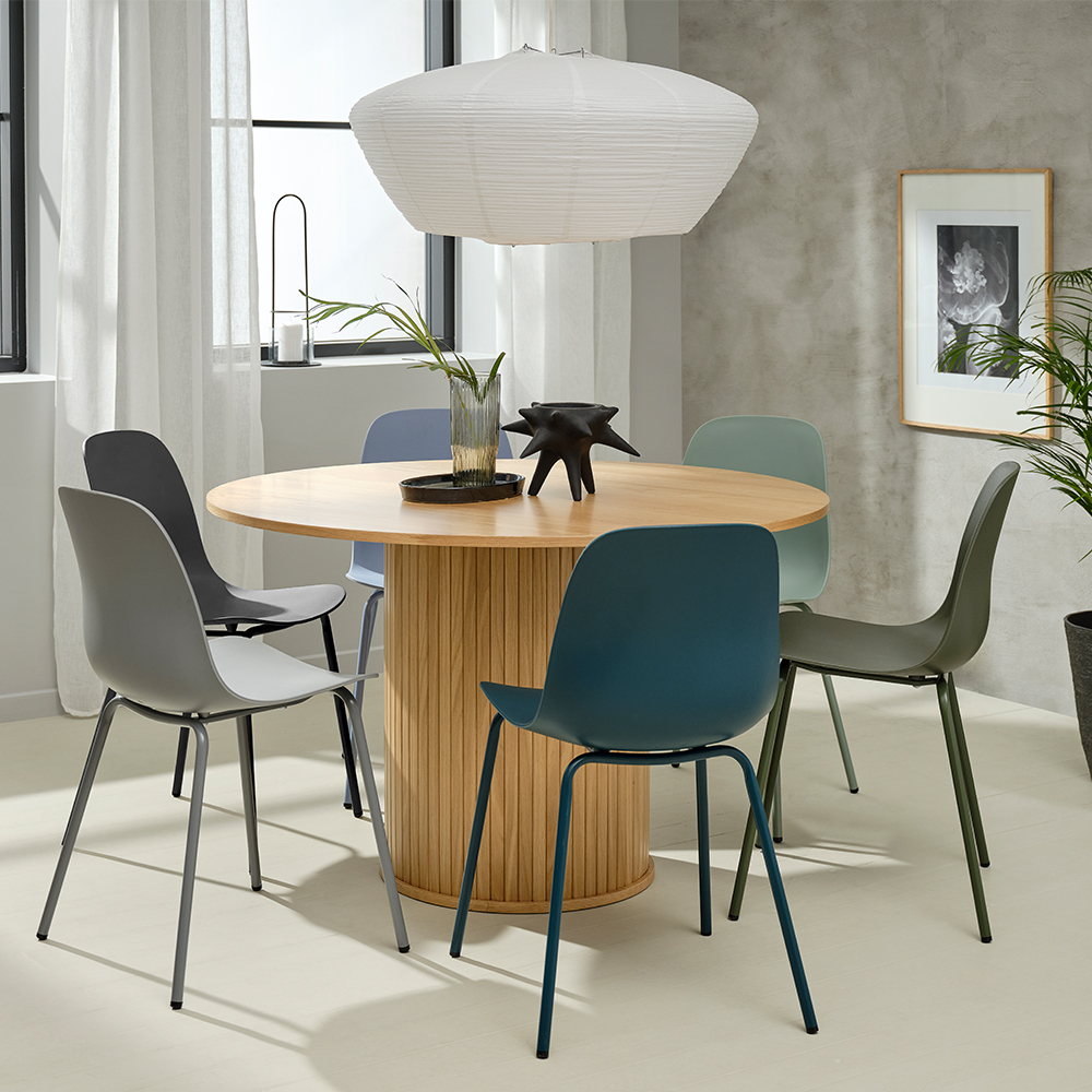 Lenn houten eettafel Zwart eiken