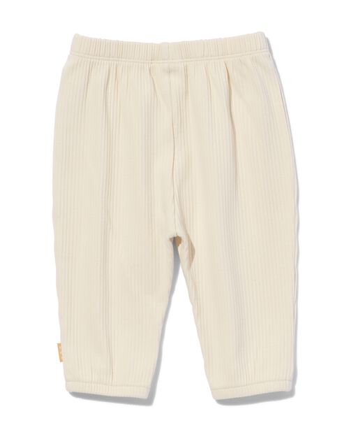 pantalon côtelé coupe ample pour bébé  écru