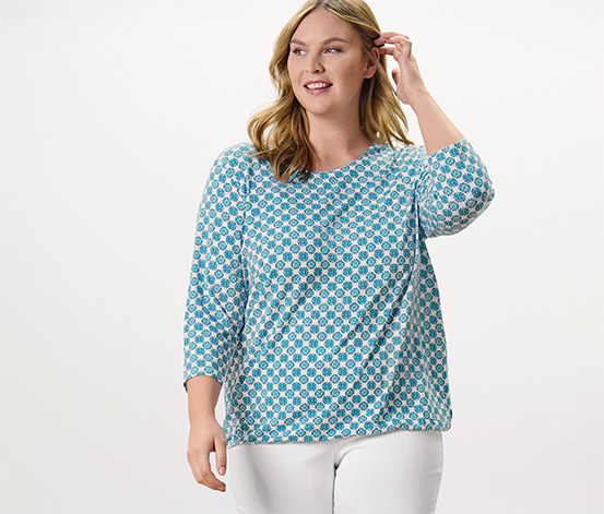 Blusenshirt mit Alloverprint