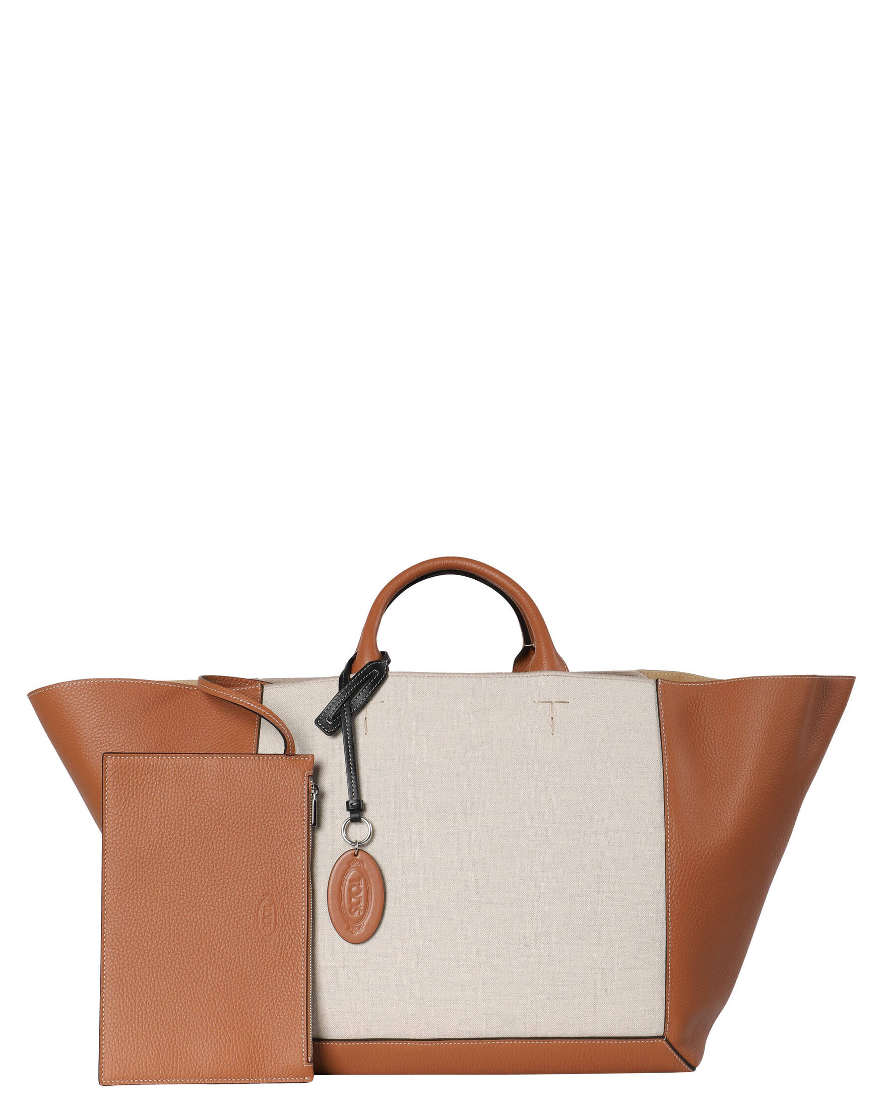 TOD´S| Damen Shopper DOUBLE UP aus Leder und Canvas