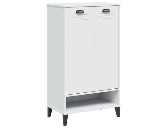 VIDAXL - Armoire à chaussures viken blanc bois de pin solide