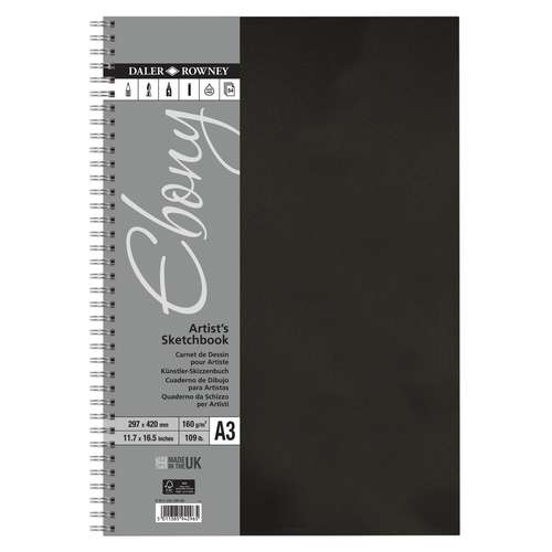 DALER-ROWNEY Skizzenbuch Ebony