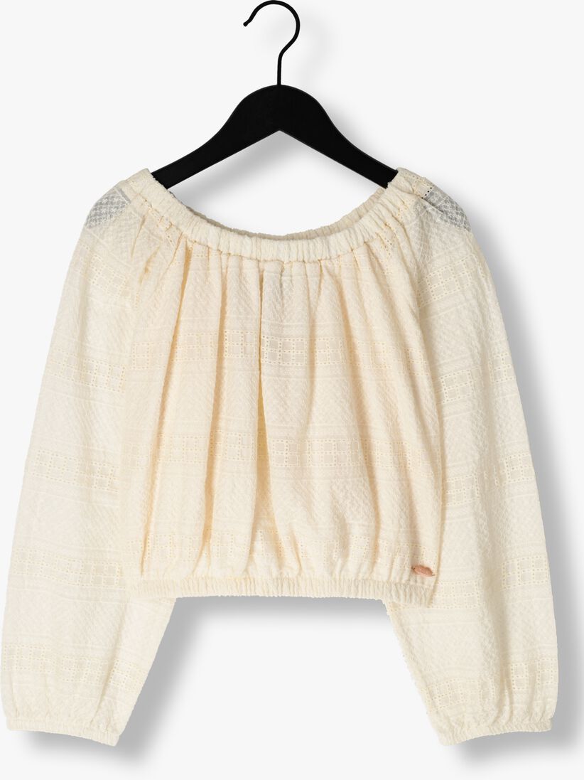 NOBELL ecru nobell blouse timre embroidered chiffon blouse