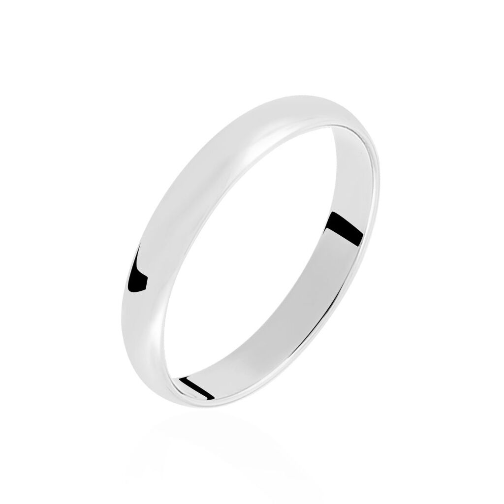 Alliance Meredithe Demi Jonc Classique Or Blanc