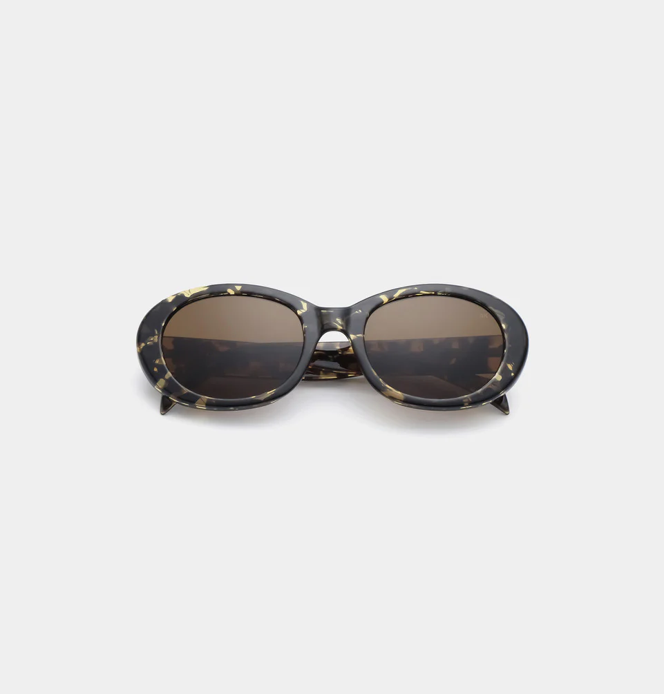 A. Kjærbede  Anma solbrille - sort/gul