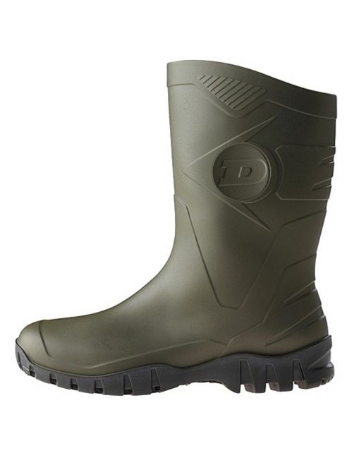Dunlop Kuitlaars Pvc Groen&Zwart - Laarzen