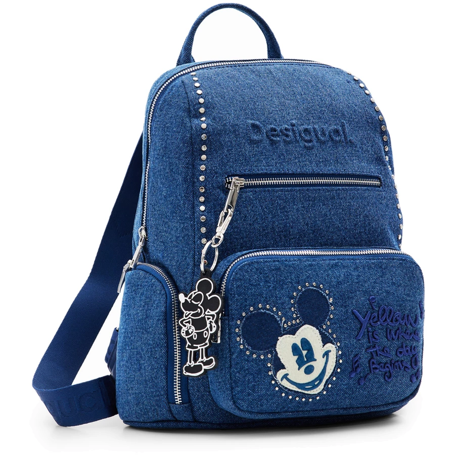 Desigual Mickey Rock Denim Chester - Rucksack M 35 cm blue