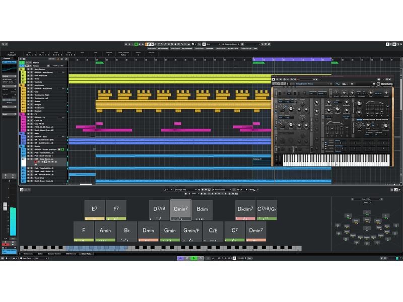 Steinberg Lizenzschlüssel Cubase Pro 13 Preisgekrönte 64-bit Floating-Point Steinberg Audio Engine mit bis zu 192kHz Abtastrate und unbegrenzter Anzahl von Spuren