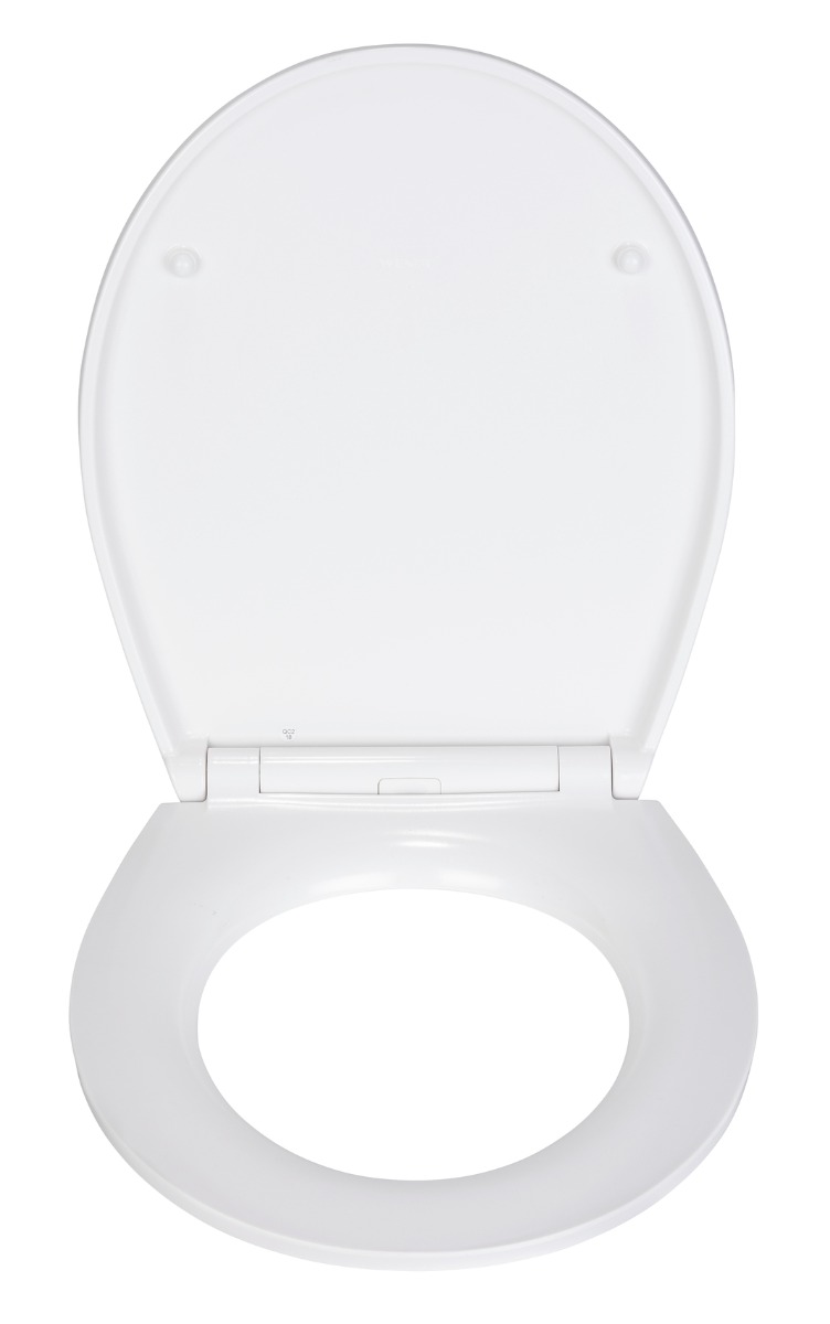 Wenko Embossed softclose toiletzitting Grey Marble