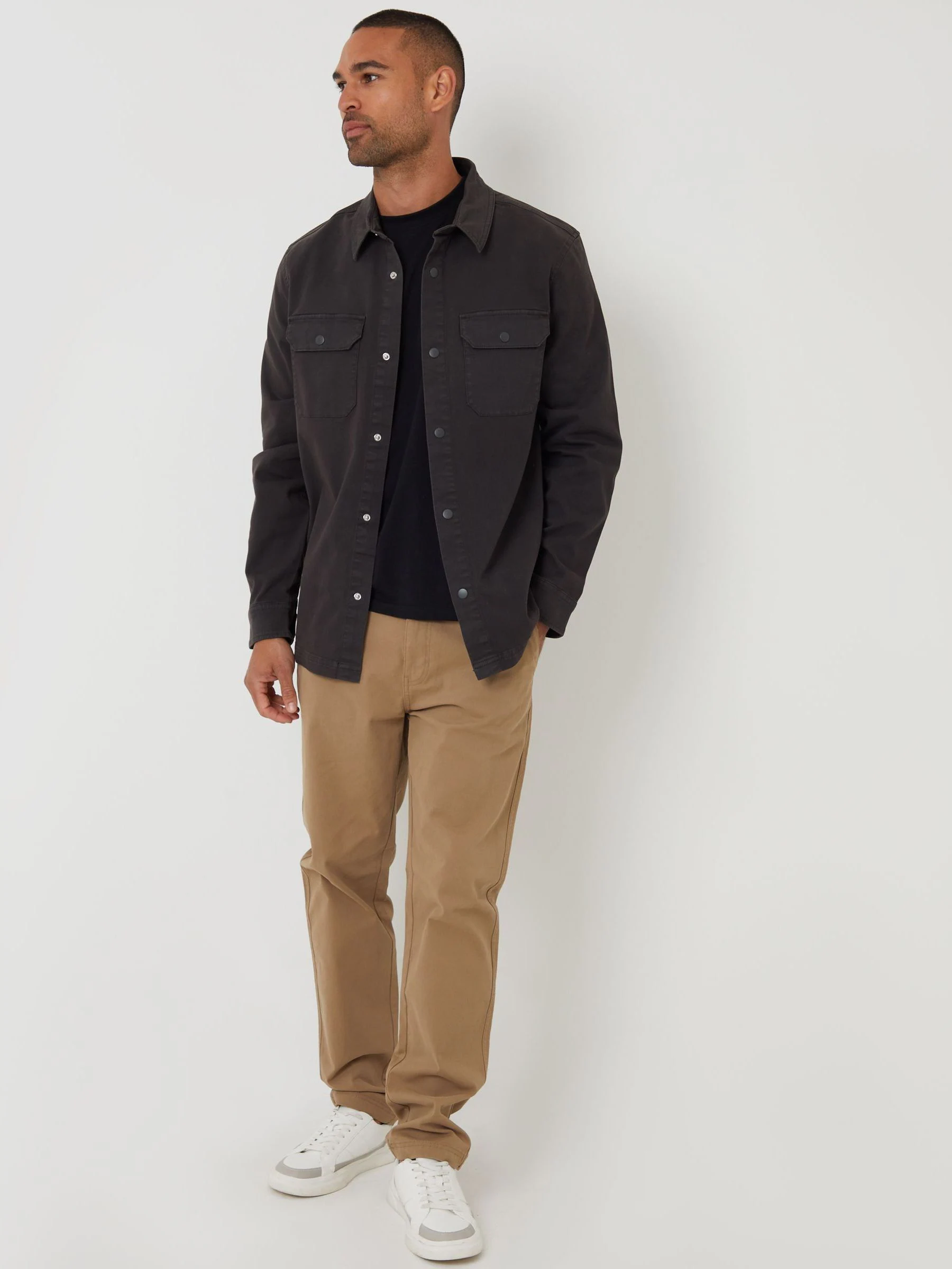 Groen - Threadbare Snap Fastening Shacket