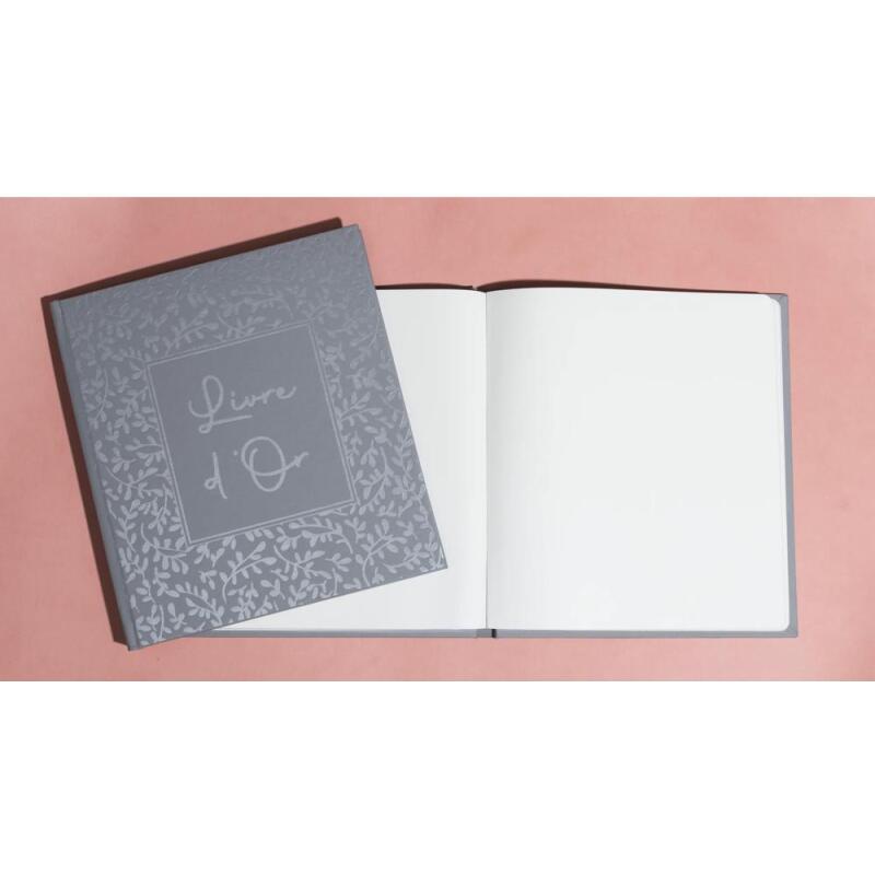 Livre d'or 140 pages tranche argent AutentiK