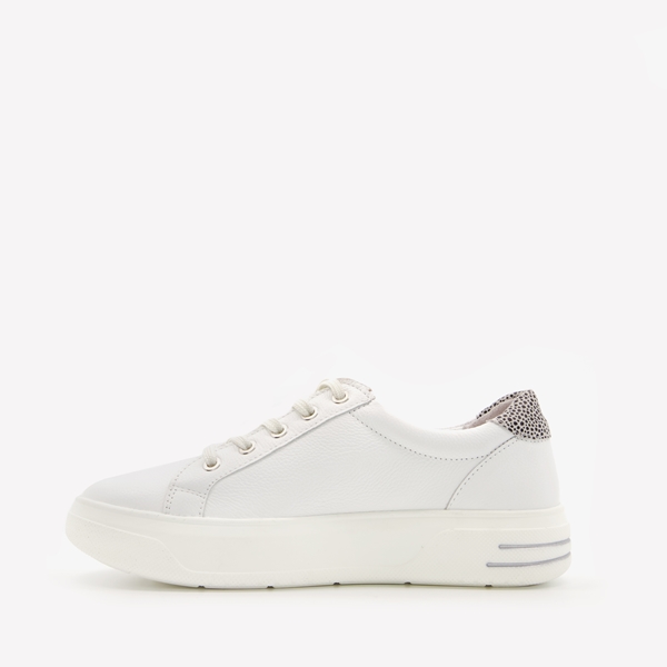 Hush Puppies leren dames sneakers wit