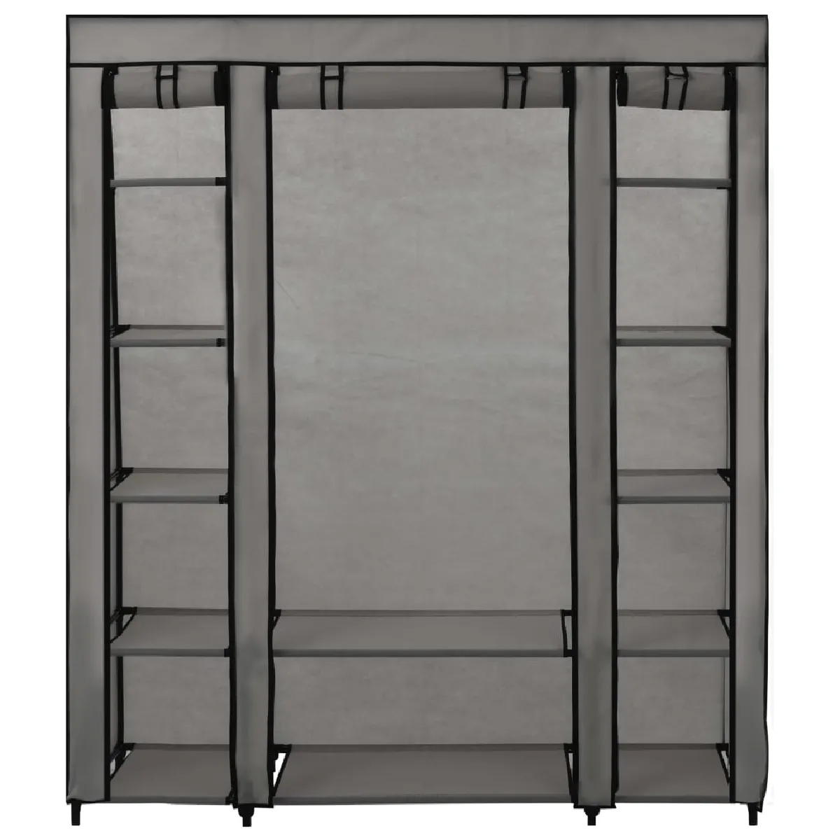 VIDAXL Armoire Portable - Gris 150 x 45 x 176 cm